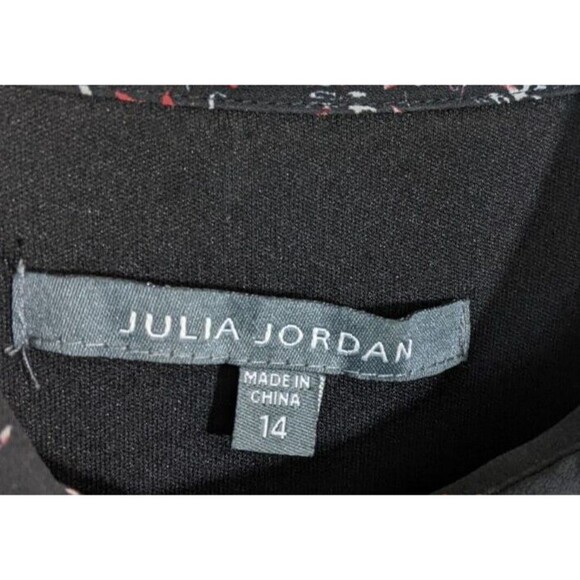 Julia Jordan Shirt Dress Long Sleeve Collared Shark Bite Button Front Floral 14 - Picture 11 of 11